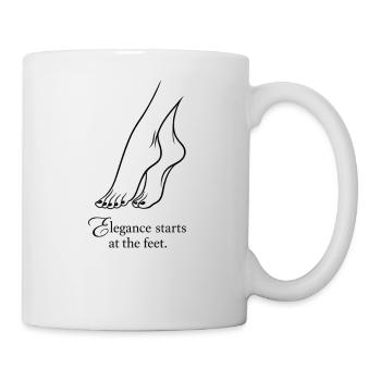 Elegance at the Feet - Mug - white - Right