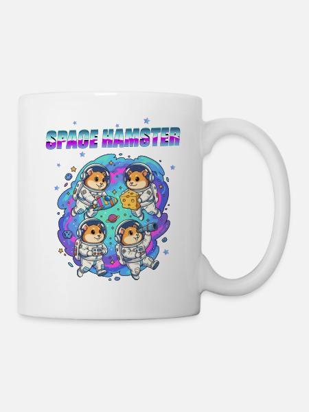 Space Hamster - Tasse - Weiß