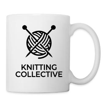 Knitting Collective Pelote et Aiguilles - Mug blanc - blanc - Droite