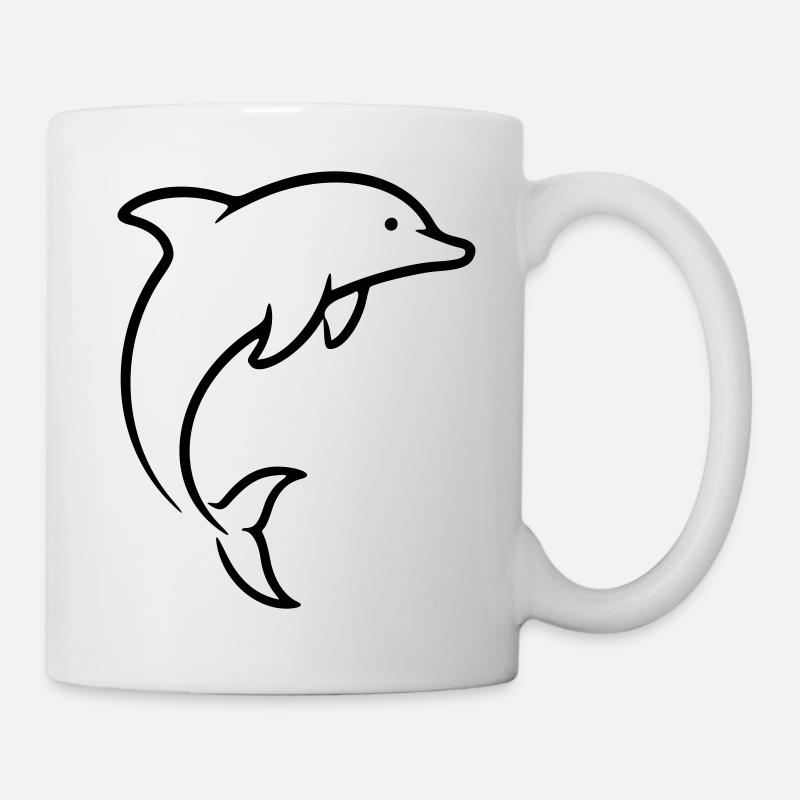 dolphin - Mug - white