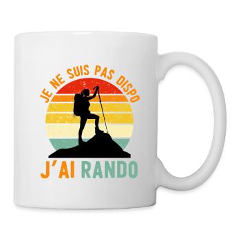 Rando Attitude: Not available, I hiked - Mug - white - Right