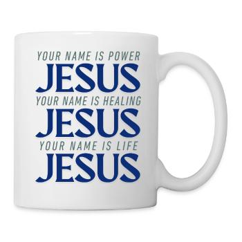 JESUS POWER HEALING LIFE - Tasse - Weiß - Rechts