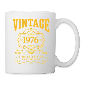 Cadeau rétro de l’année de naissance vintage 1976 - Mug blanc - blanc - Droite
