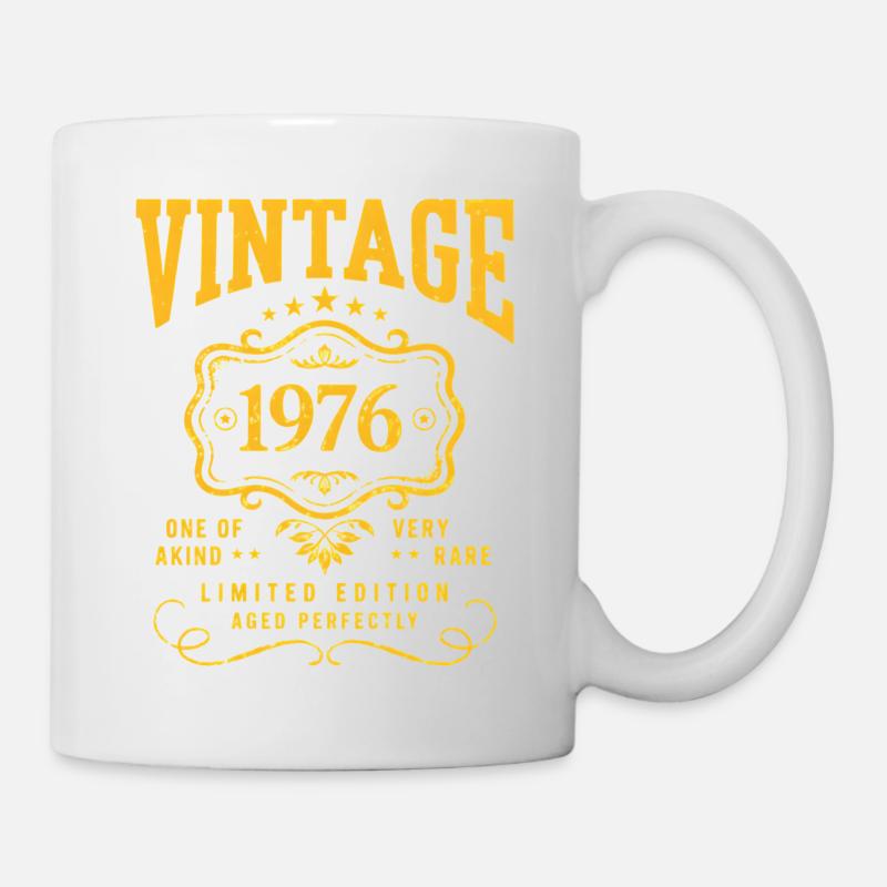 Cadeau rétro de l’année de naissance vintage 1976 - Mug blanc - blanc