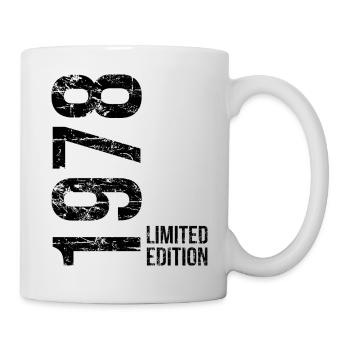 48. Geburtstag Mann Frau 48 Jahre 1978 - Tasse - Weiß - Rechts