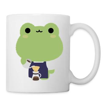Kawaii Frog Barista - Mug - white - Right