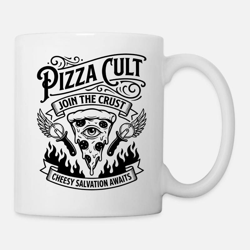 Pizza Cult Cheesy Salvation - Mug - white