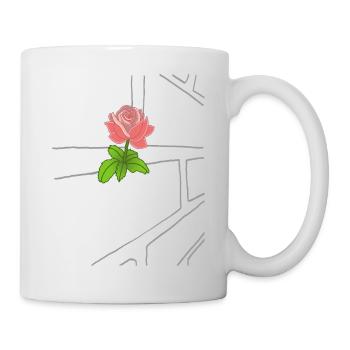 Le triomphe de la nature (rose) - Mug blanc - blanc - Droite