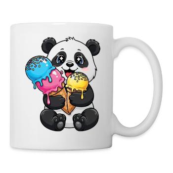 Süßer Panda Cartoon Eis Sommer Süßigkeit - Mug - white - Right