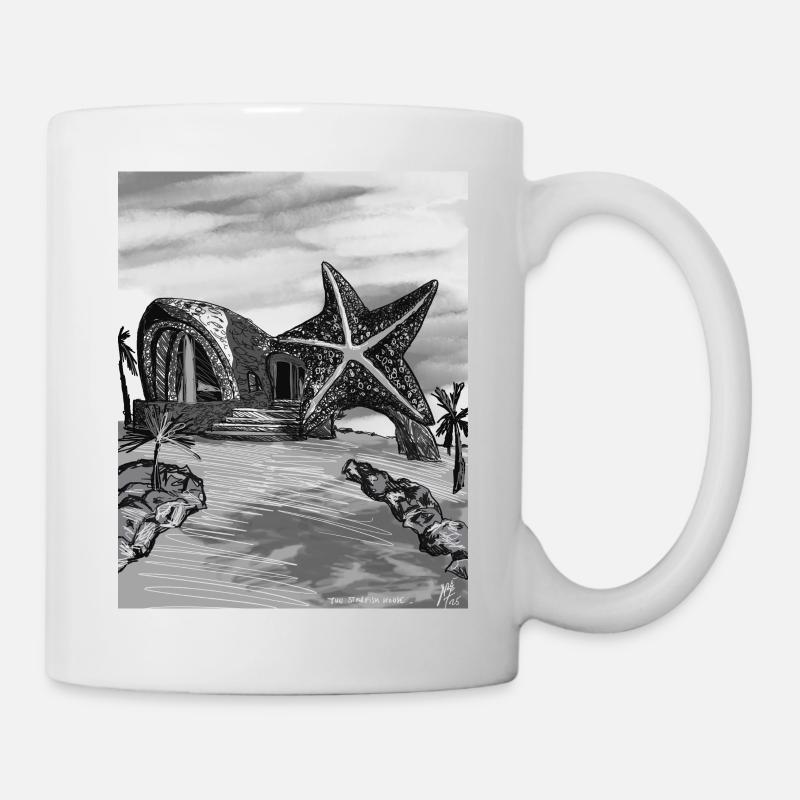 Starfish Dome Island Art - Mug - white