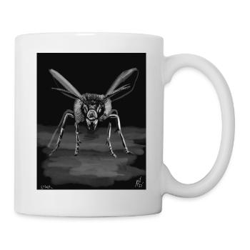 Midnight Stinger Mono Bee - Tasse - Weiß - Rechts