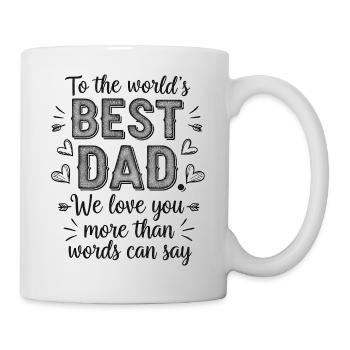 Meilleur cadeau de papa au monde pour le meilleur papa - Mug blanc - blanc - Droite