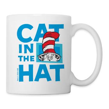 Cat In The Hat Klassisches Logo Design - Tasse - Weiß - Rechts