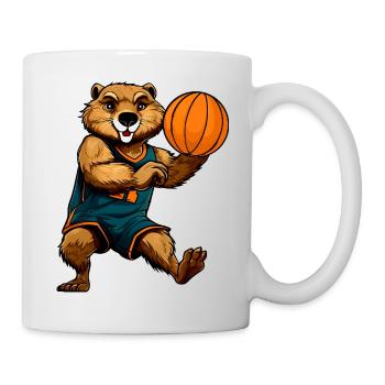 Basketball player Biber - Mug - white - Right