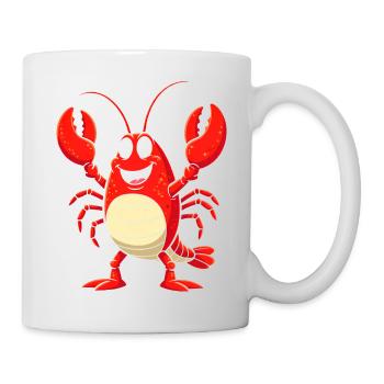 Costume de homard Créature marine crabe sous-marine - Mug blanc - blanc - Droite
