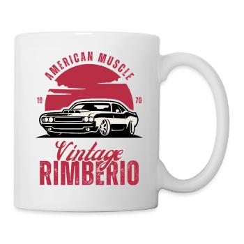 Vintage Muscle Car Rimbero - Tasse - Weiß - Rechts