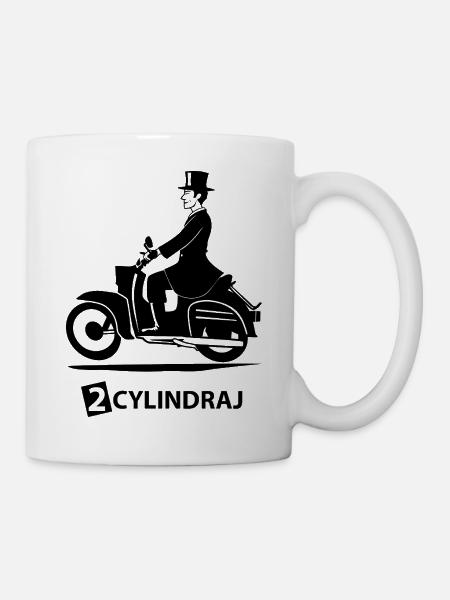 2 CYLINDRAJ - black - - Tasse - Weiß