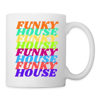Funky House Vibes - Tasse - Weiß - Rechts