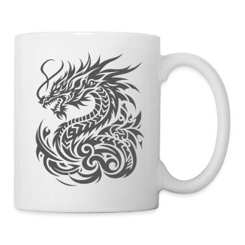 Tribal Dragon - Mug - white - Right