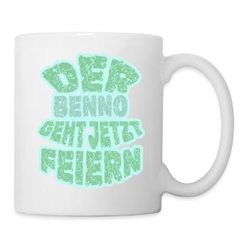 Benno as a party - Mug - white - Right