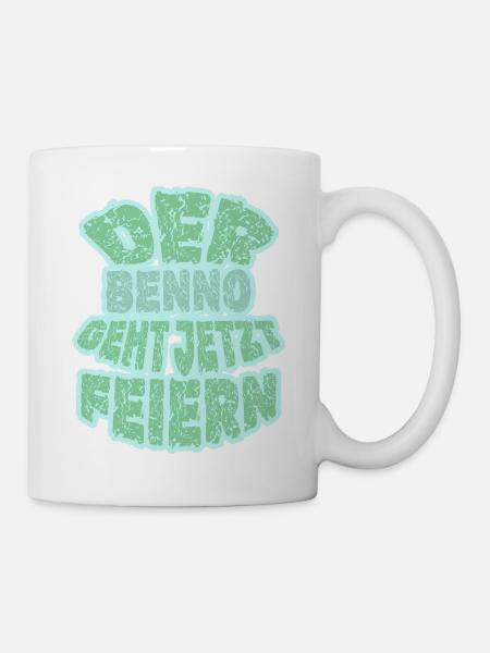 Benno als Party - Tasse - Weiß