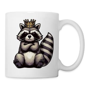 raton laveur, raton laveur, animal des bois, drôle de raton laveur - Mug blanc - blanc - Droite
