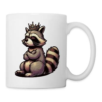 raton laveur, raton laveur, animal des bois, drôle de raton laveur - Mug blanc - blanc - Droite
