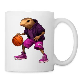 Basketball Maulwürfe - Tasse - Weiß - Rechts