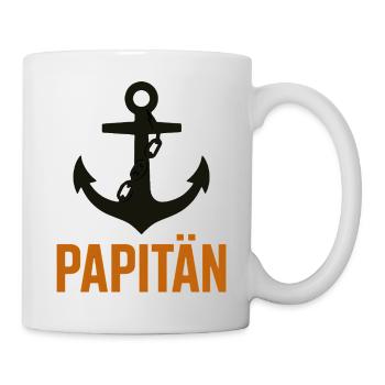 Anker Kapitän Papitän - Tasse - Weiß - Rechts