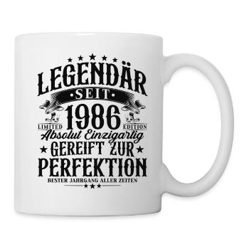 Légendaire depuis 1986 Cadeau d’anniversaire vintage - Mug blanc - blanc - Droite