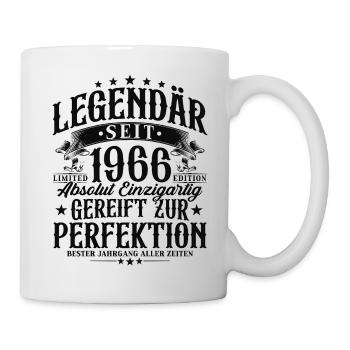 Cadeau d’anniversaire légendaire depuis 1966 - Mug blanc - blanc - Droite