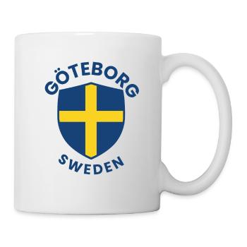 Wappen des Göteborger Schildes Schweden - Tasse - Weiß - Rechts