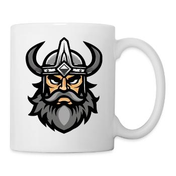 Wikinger Kopf Valhalla - Tasse - Weiß - Rechts