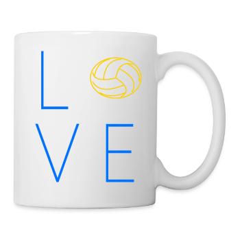 Volleyball Volleyballer Spruch - Tasse - Weiß - Rechts
