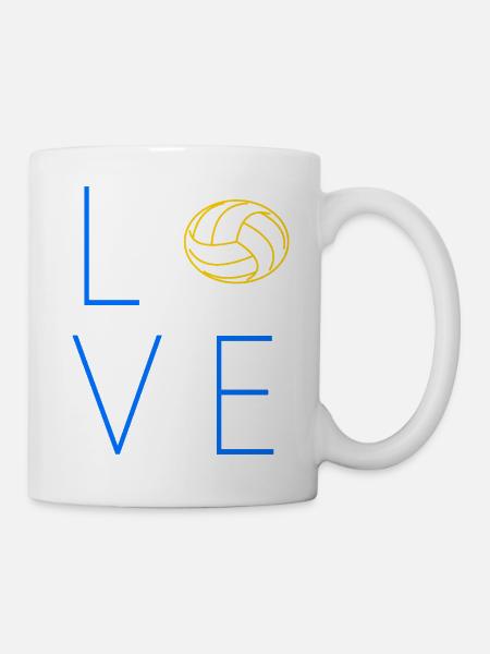 Volleyball Volleyballer Spruch - Tasse - Weiß