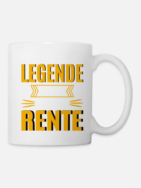 Legende In Rente - Tasse - Weiß