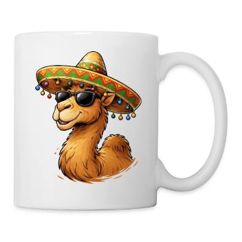 Kamel Lächeln mit Sombrero - Tasse - Weiß - Rechts