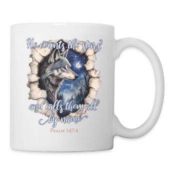 Wolf Christliches Zitat - Tasse - Weiß - Rechts