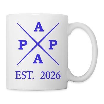 Papa Est 2026 - Tasse - Weiß - Rechts