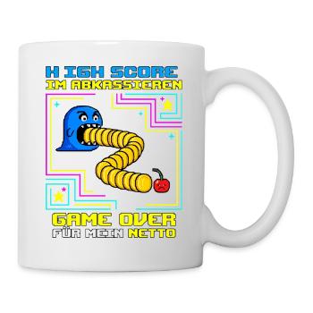 High Score Im Abkassieren - Tasse - Weiß - Rechts