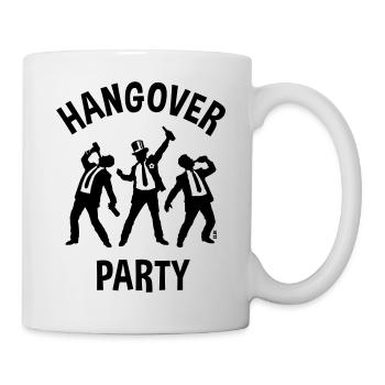 Hangover Party (JGA Junggesellenabschied Bier B) - Tasse - Weiß - Rechts