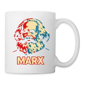 Karl Marx Pop Art Portrait - Mug - white - Right