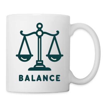 Balance Scale Illustration - Mug - white - Right