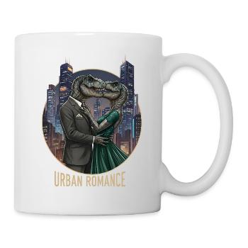 Urban Romance Dino Love in Gala Outfit - Mug - white - Right
