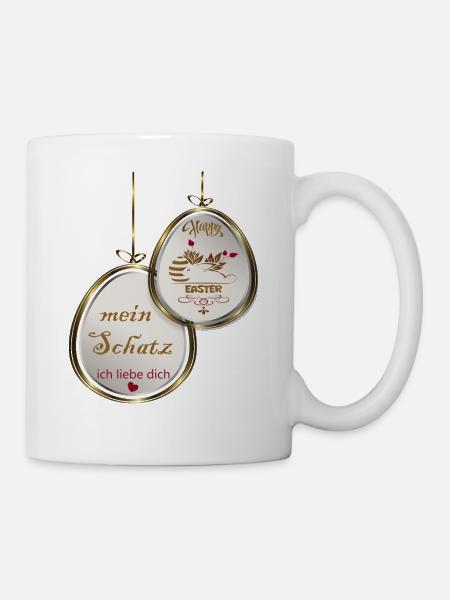 Osteranhänger - Tasse - Weiß