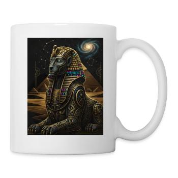 Cosmic Anubis Sphinx in Gold - Mug - white - Right