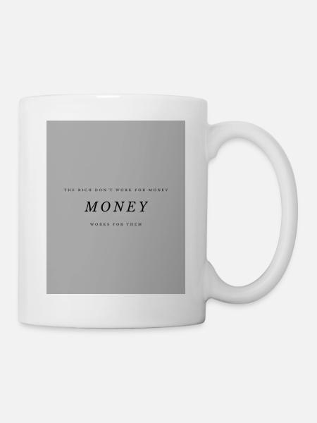 Monetary Minimalism Wealth in Typography - Mug - white