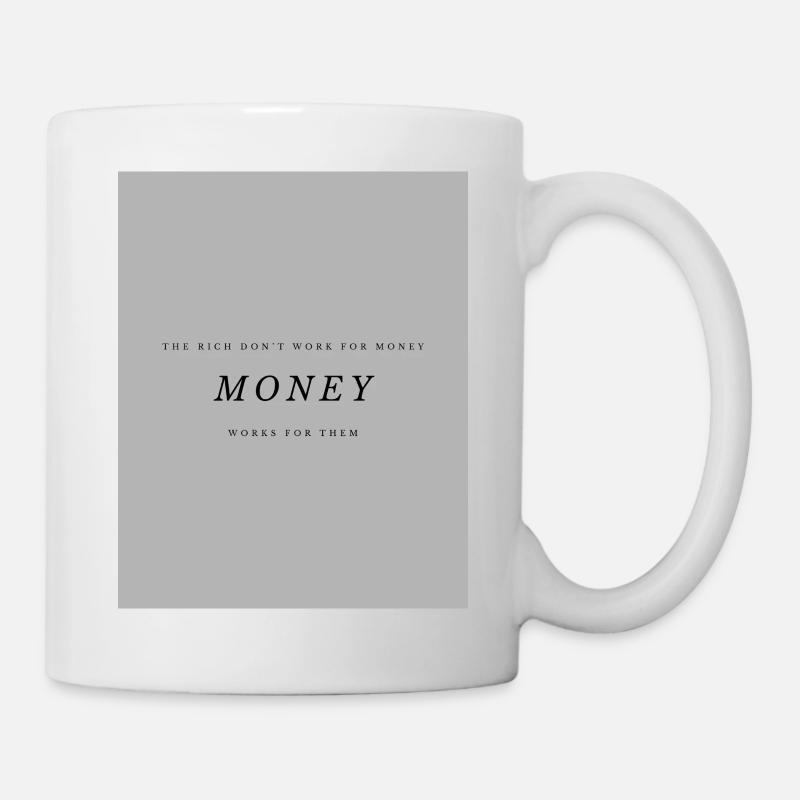 Monetary Minimalism Wealth in Typography - Mug - white