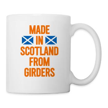Fabriqué en Écosse à partir de poutres - Mug blanc - blanc - Droite