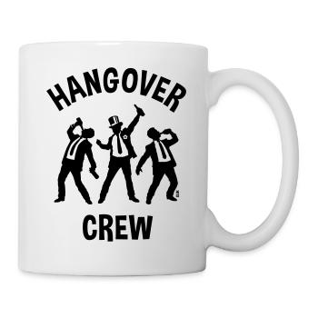 Hangover Crew (JGA Junggesellenabschied Bier / B) - Tasse - Weiß - Rechts